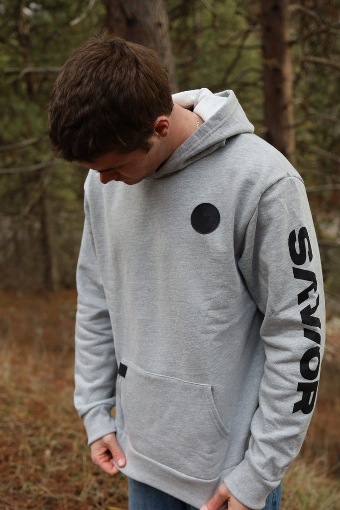 SAVIOR Premium leather patchwork heavyweight hoodie – The Savior Brand